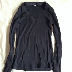 Old Navy Black Vneck Long Sleeve top